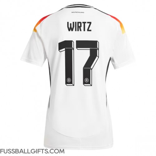 Deutschland Florian Wirtz #17 Fußballbekleidung Heimtrikot Damen EM 2024 Kurzarm